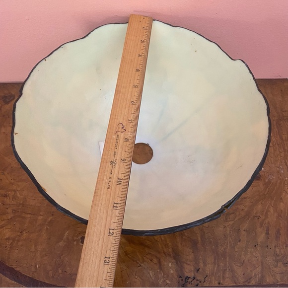 Vintage Tiffany Style Stained Plastic Light Shade Butterflies Shade Only -Read - Picture 6 of 16